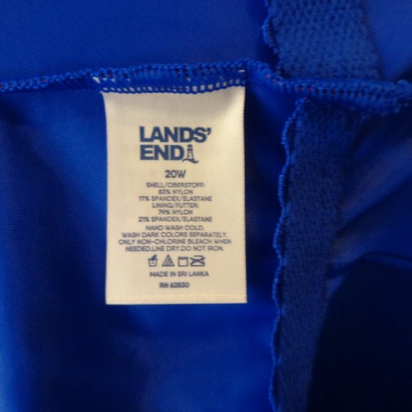 NWT WOMEN'S LANDS' END ONE SHOULDER SWIMSUIT SZ 20W - Picture 5 of 5